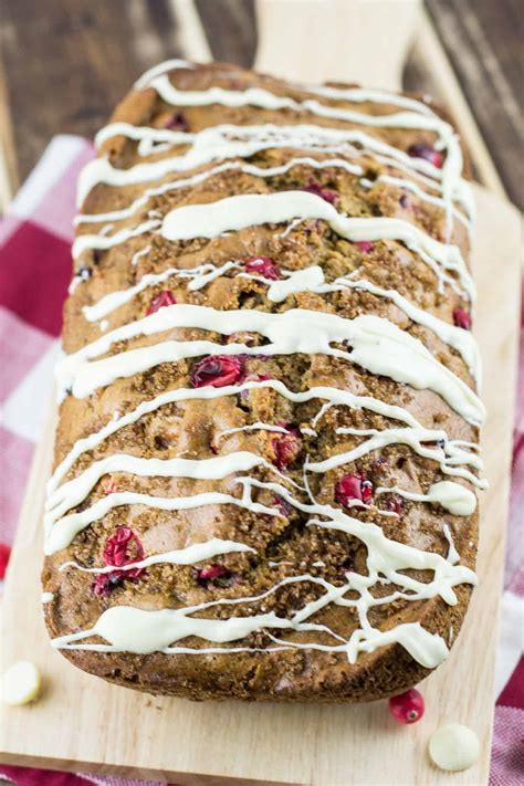 White Chocolate Cranberry Eggnog Bread W Orange Zest