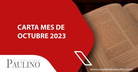 Carta Mes De Octubre 2023