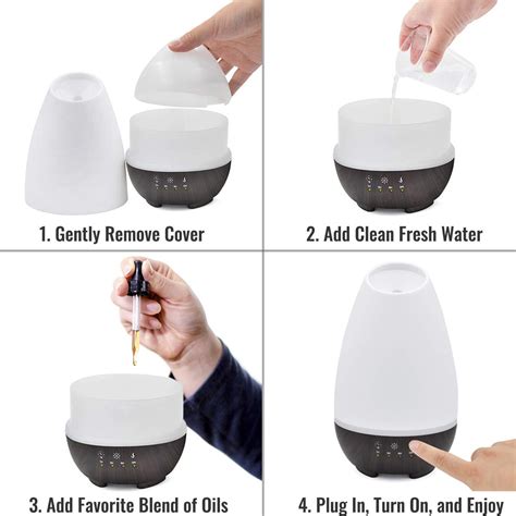 500ml Essential Oil Diffuser - White | Home Spa | Optimal Shelf Life