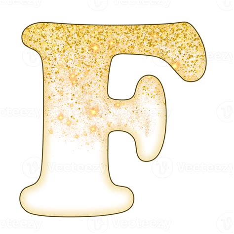 Half Gold Glitter Alphabet 16691974 Png