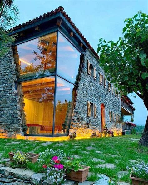 Stunning Stone and Glass House in Lezhë, Albania