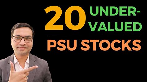 20 Undervalued PSU Stocks Vivek Singhal YouTube