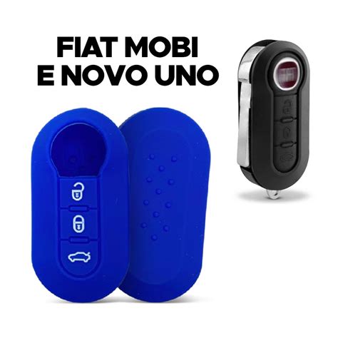 Capa De Silicone Chave Canivete Fiat Mobi E Novo Uno Todos Modelo