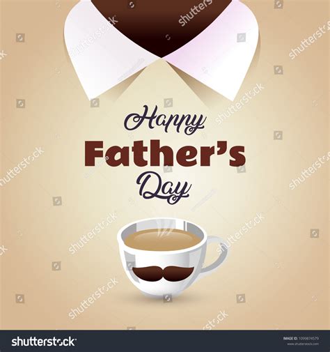 Happy Fathers Day Greeting Vector Background Stock Vector Royalty Free