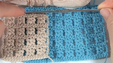 HOW To CROCHET SQUARE STITCH Crochet Stitch Pattern By Elena Rugal