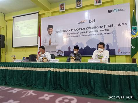 Pt Bki Persero Bersama Bank Mandiri Gelar Tjsl Bisnis Terapan