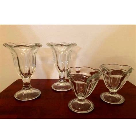 Libbey Dining Vintage Ice Cream Sundae Tulip Glasses Poshmark