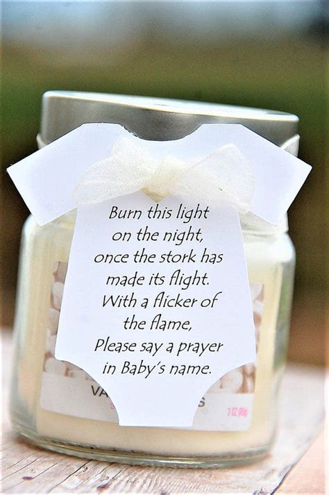 Burn This Light Baby Shower Candle Party Favor Gift Tag L Baby Sprinkle