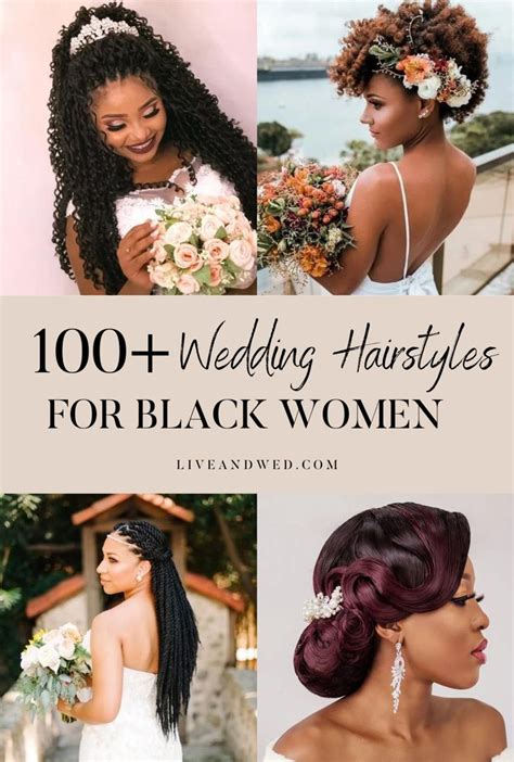 100 Wedding Hairstyles For Black Women 2023 Edition Liveandwed In 2023 Hair Styles African