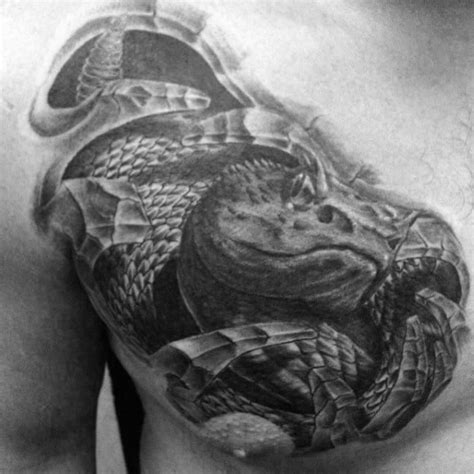 D Snake Tattoo Designs For Men Reptile Ink Ideas