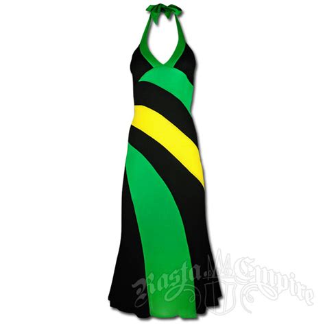 Jamaican Long Halter Dress