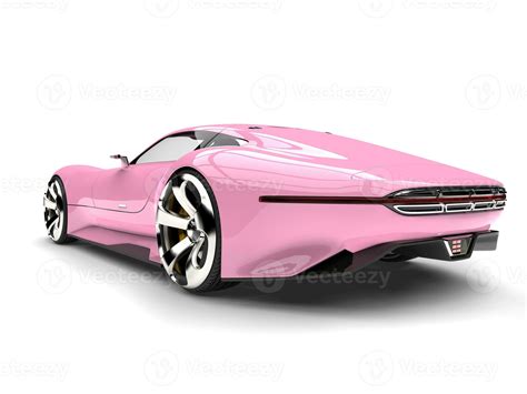 Hot pink modern super sports car - tail view 31197652 Stock Photo at ...