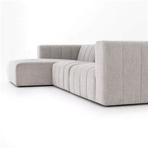 Langham Channeled 3 Piece Sectional Napa Sandstone Four Hands