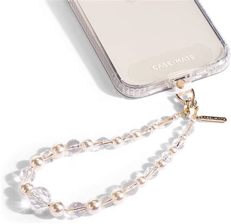 Case Mate Phone Charm With Beaded Crystals Pearls Detachable