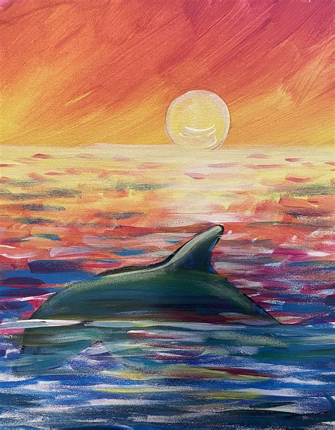 Dolphin Sunrise Paint Party Brevard Cultural Alliance