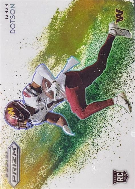 Jahan Dotson 2022 Prizm CB 20 Color Blast SSP PSA 10 Price Guide