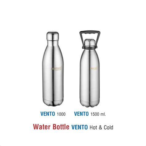 Standard Silver Water Bottle VENTO Hot Cold 1000 ML 1 L At 1179 Piece In New Delhi