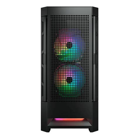 COUGAR Airface RGB Tempered Glass E ATX Black Mid Tower Case