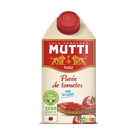 Grossiste Purée De Tomates 500g MUTTI