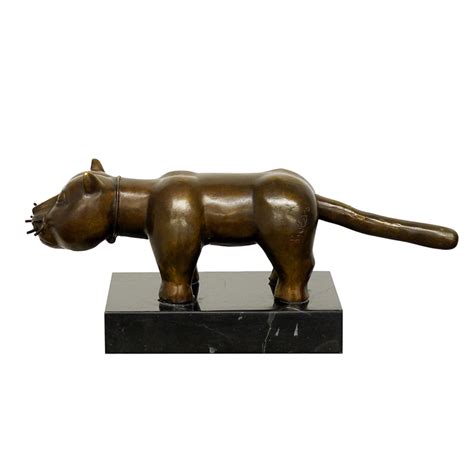 Botero Cat Sculpture - Art Figurine