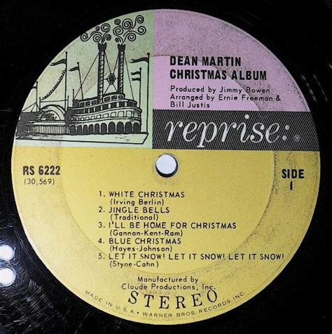 Martin, Dean / The Dean Martin Christmas Album | Reprise RS-6222 ...