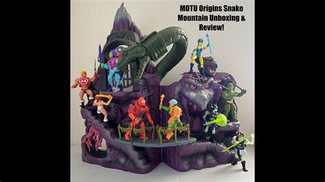 Motu Origins Snake Mountain Unboxing Review Youtube