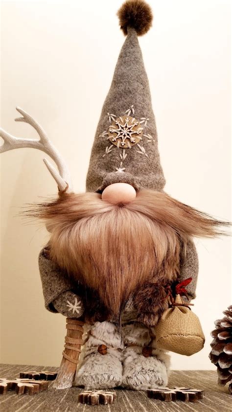 Large Christmas Gnome Scandinavian Trapper Etsy