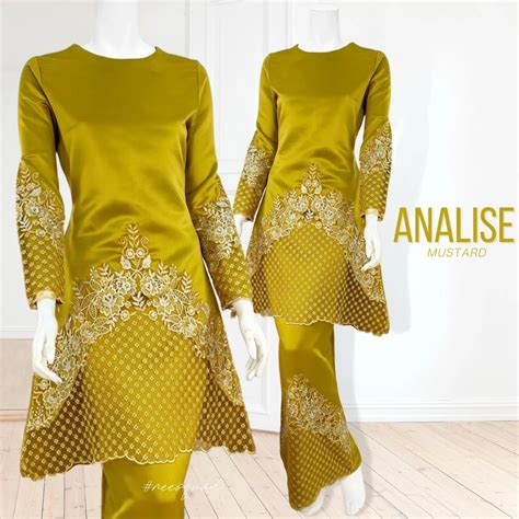 Baju Kurung Kuning Diraja Ide Design Baju Raya Kuning Diraja