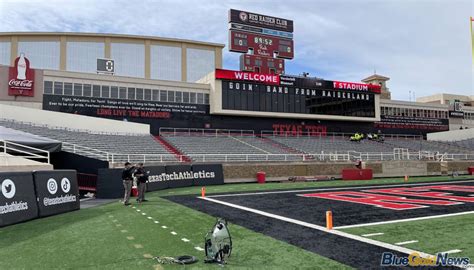 Wvu Football Texas Tech Stadium End Zone West Virginia University