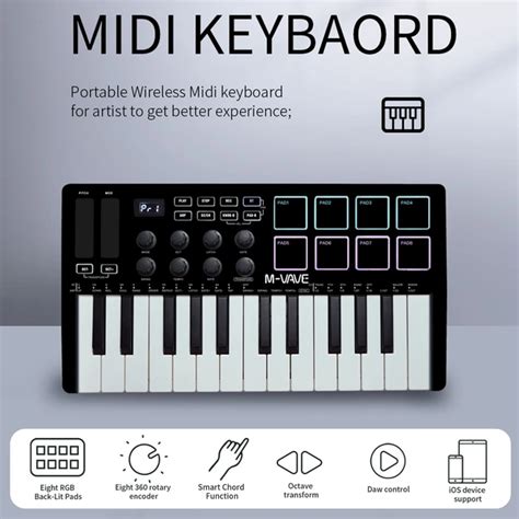 2023 WORLDE Panda MIDI Controller Keyboard Piano MINI 42 OFF