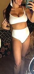 Amazon XUNYU High Waisted Bikini Set For Women Swimsuits Push Up Tie Knot Swimwear Two