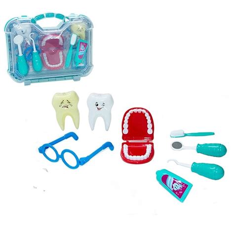 Brinquedo Kit Maleta Grande Dentista Menina Acess Rios Submarino