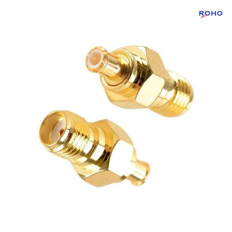 Mcx Plug Male To Sma Female Rf Coaxial Adaptor Ohm Gold Plated