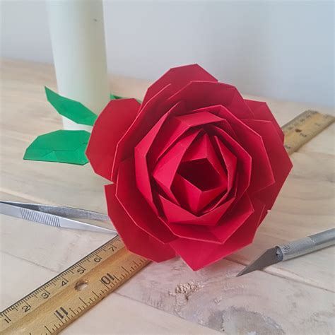 Papercraft Rose Template — The Papercraftsman