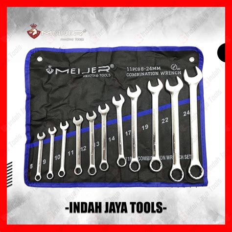 Jual MEIJER Kunci Ring Pas Set 11 Pcs 8 24 Mm Combination Wrench