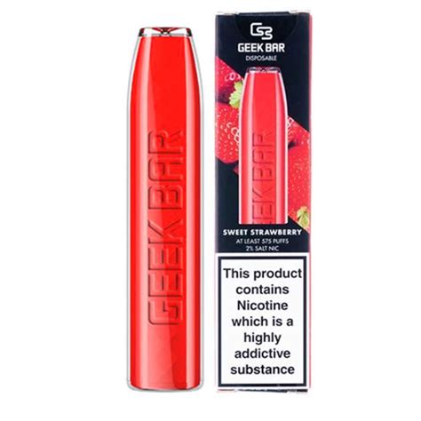 Geek Bar Sweet Strawberry Disposable Vape | Vapestreams Wholesale