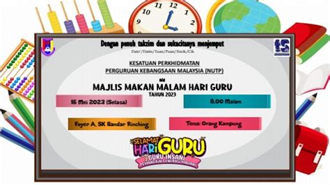 Kad Jemputan Makan Malam Hari Guru G 06328738 Flip PDF AnyFlip