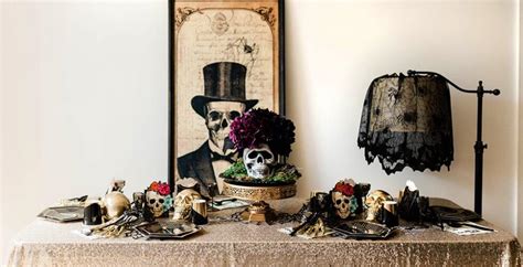 Elegant Gothic Halloween Party Tablescape Ideas Parties With A Cause