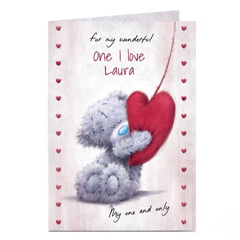 Buy Personalised Tatty Teddy Valentines Day Card My One And Only