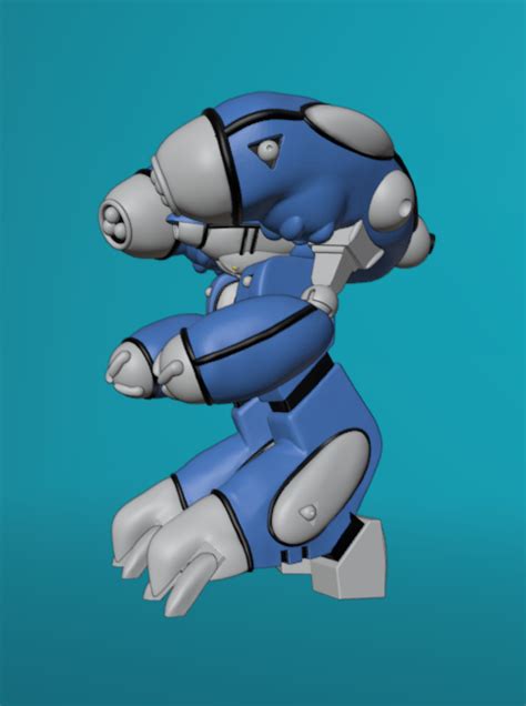 STL File INVID ENFORCER ARTICULATED ROBOTECH 3D Printable Design To