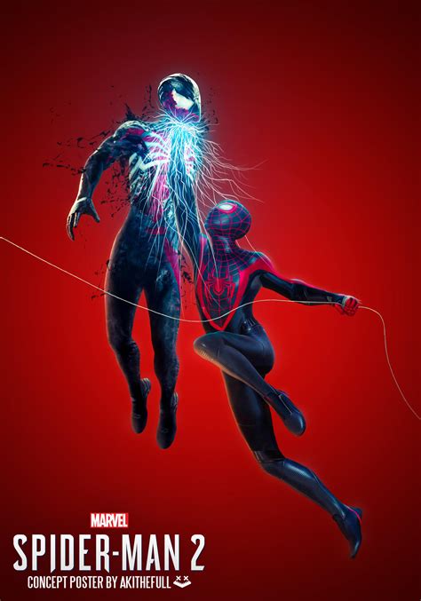 Spider Man 2 Poster Miles Vs Peter Cover Variant By Akithefull On