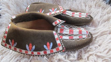 Moccasin Quillwork Iroquois Woodland Made By Romana Ziemann