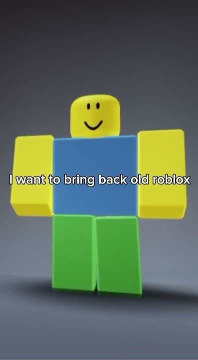 I Want To Bring Back Old Roblox” Roblox Shorts Youtube