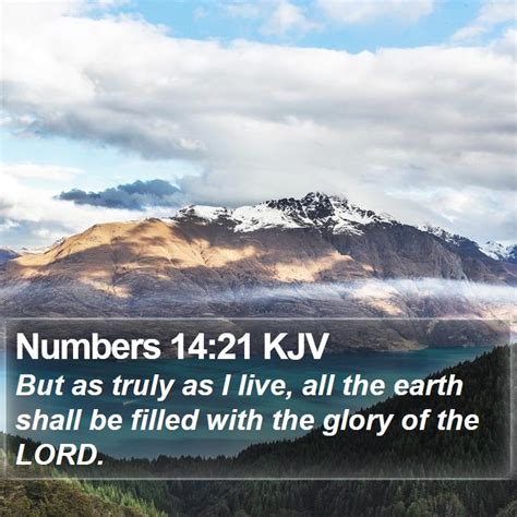 Numbers 14 21 Kjv Bible Verse Images