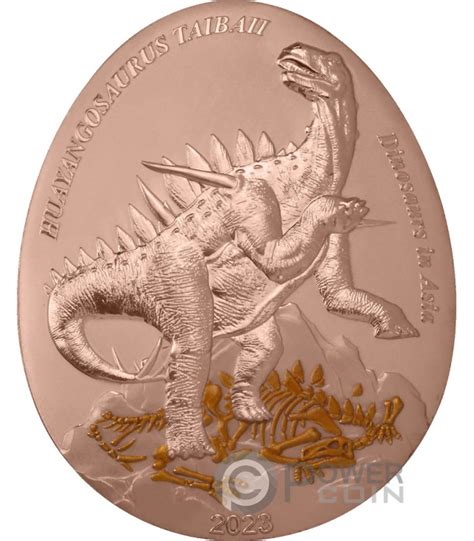 Huayangosaurus Taibaii Dinosaurs In Asia Copper Coin Cents Samoa