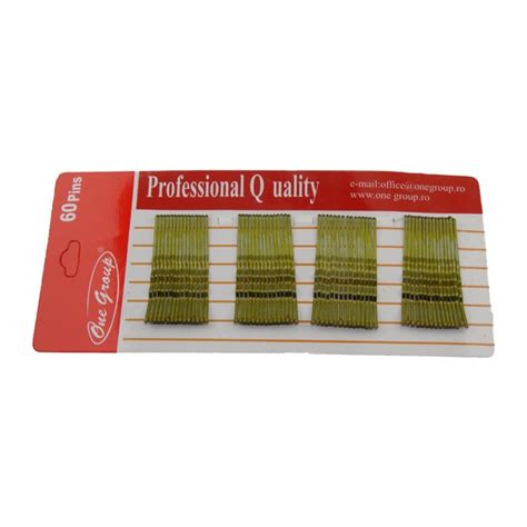 One Group Agrafe Simple Aurii Set 60 Bucati