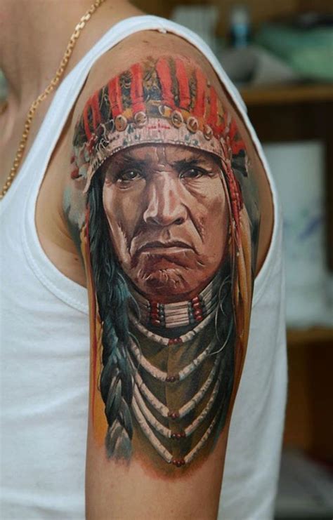 32 Tatuagens De Guerreiros Native American Tattoo Designs American