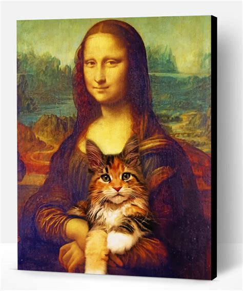 Mona Lisa And Her Cat New Paint By Numbers Paint By Numbers Pro