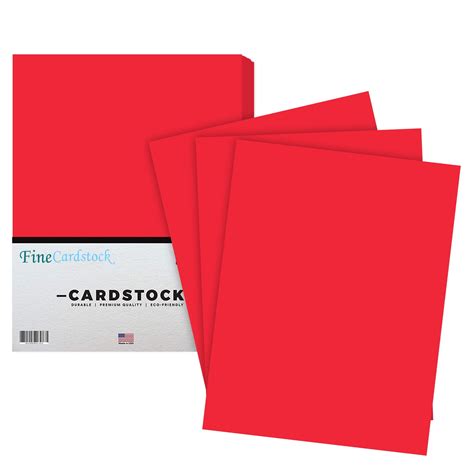 Premium Color Card Stock Paper 50 Per Pack Superior Thick 65 Lb Cardstock Perfect For