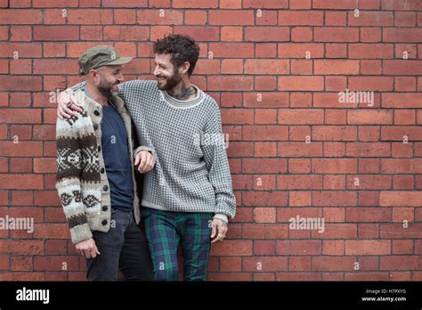 Happy Gay Couple Cuddling Hi Res Stock Photography And Images Alamy
